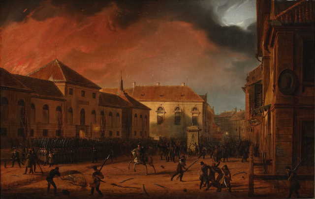 Dlaczego upadło powstanie listopadowe? Zdjęcie przedstawia obraz Marcina Zaleskiego z tzw. Cyklu Listopadowego pt. "Wzięcie Arsenału", z 1830 roku