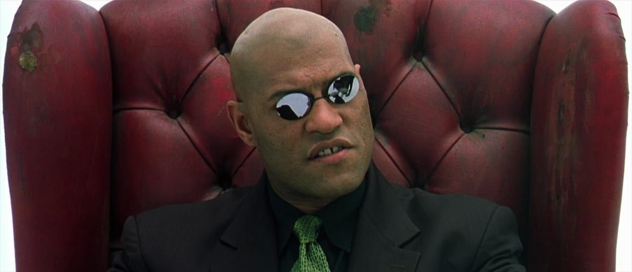 Laurence Fishburne jako Morfeusz w trylogii Matrix - Dlaczego zabraknie Laurence'a Fishburne'a w Matrix 4: Resurrections?