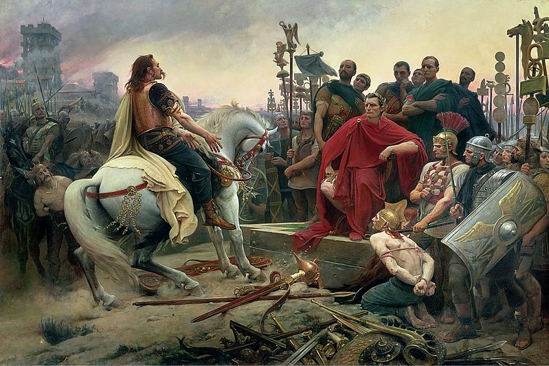 Dlaczego Brutus zabił Cezara? Obraz przedstawiający kapitulację wodza powstania w Galii - Wercyngetoryksa