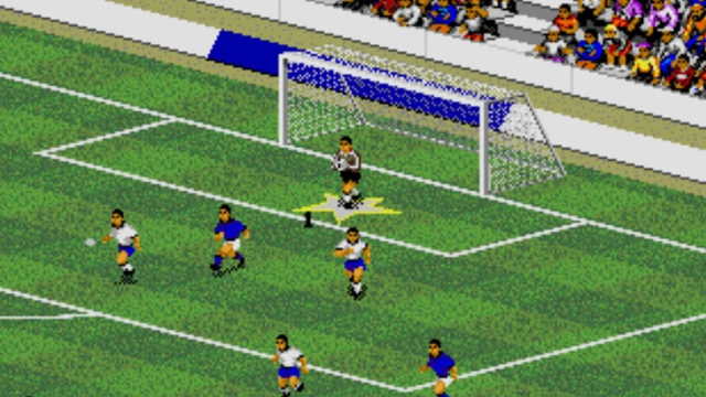 Dlaczego EA Sports kończy współpracę z FIFA? Obrazek przedstawia kadr z pierwszej edycji gry FIFA International Soccer